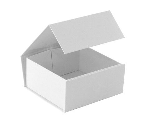 Gloss White - Magnetic Ceco Bangle Box - 4-1/8 x 4 x 2"