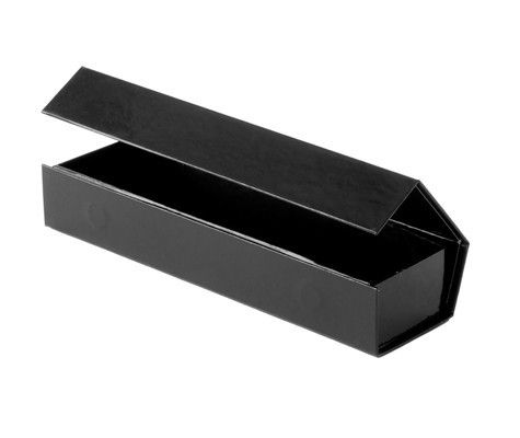 Gloss Black - Magnetic Ceco Necklace Box - 5-1/2 x 7 x 2"