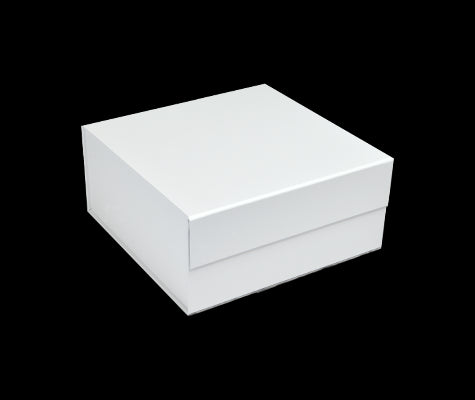 Matte White - Magnetic Gift Box - 6 x 6 x 2-3/4"