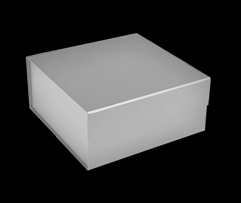 Matte Silver - Magnetic Gift Box - 8 x 8 x 3-1/8"
