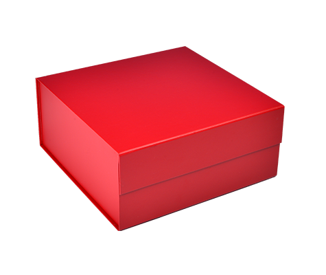 Matte Red - Magnetic Gift Box - 8 x 8 x 3-1/8"