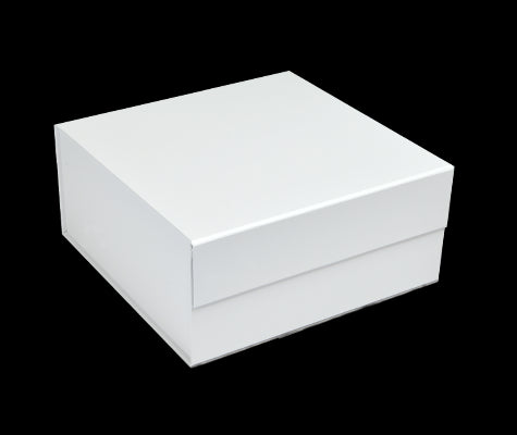 Matte White - Magnetic Gift Box - 8 x 8 x 3-1/8"