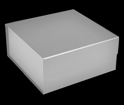 Matte Silver - Magnetic Gift Box - 10 x 10 x 4-1/2"