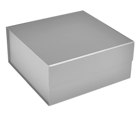 Matte Silver - Magnetic Gift Box - 10 x 10 x 4-1/2"