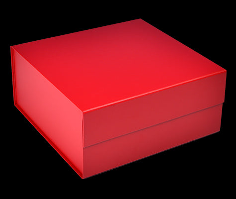 Matte Red - Magnetic Gift Box - 10 x 10 x 4-1/2"