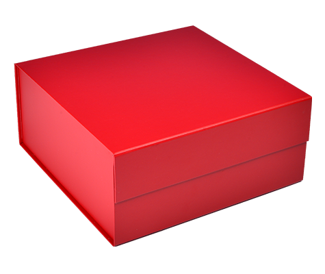 Matte Red - Magnetic Gift Box - 10 x 10 x 4-1/2"