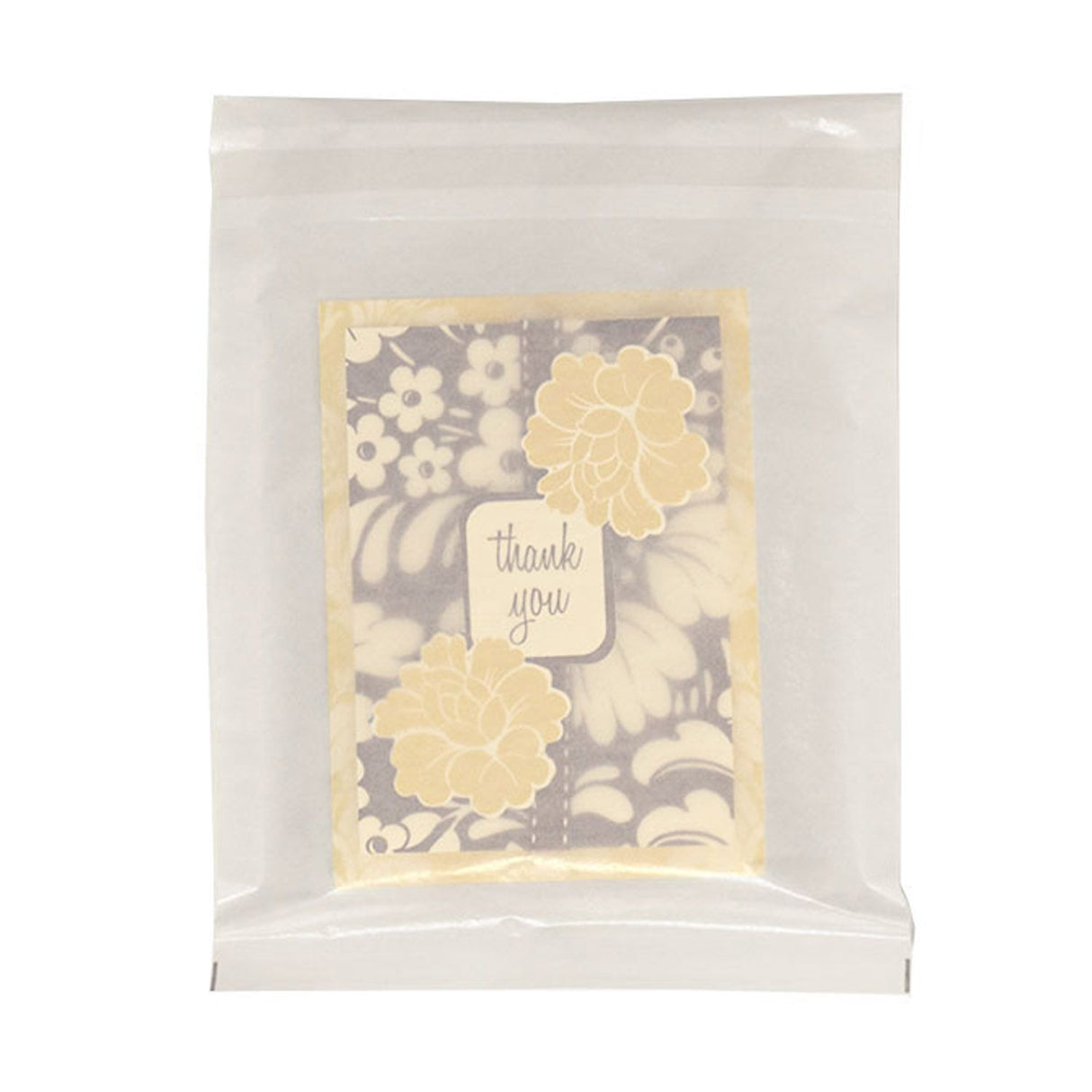 White - Vela Transport Bag - XS - 6 x 8" (1-1/2" Adhesive Flap)