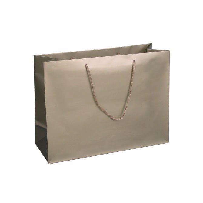 Matte Metallic Champagne - Matte Euro Tote - 10 x 4 x 8"