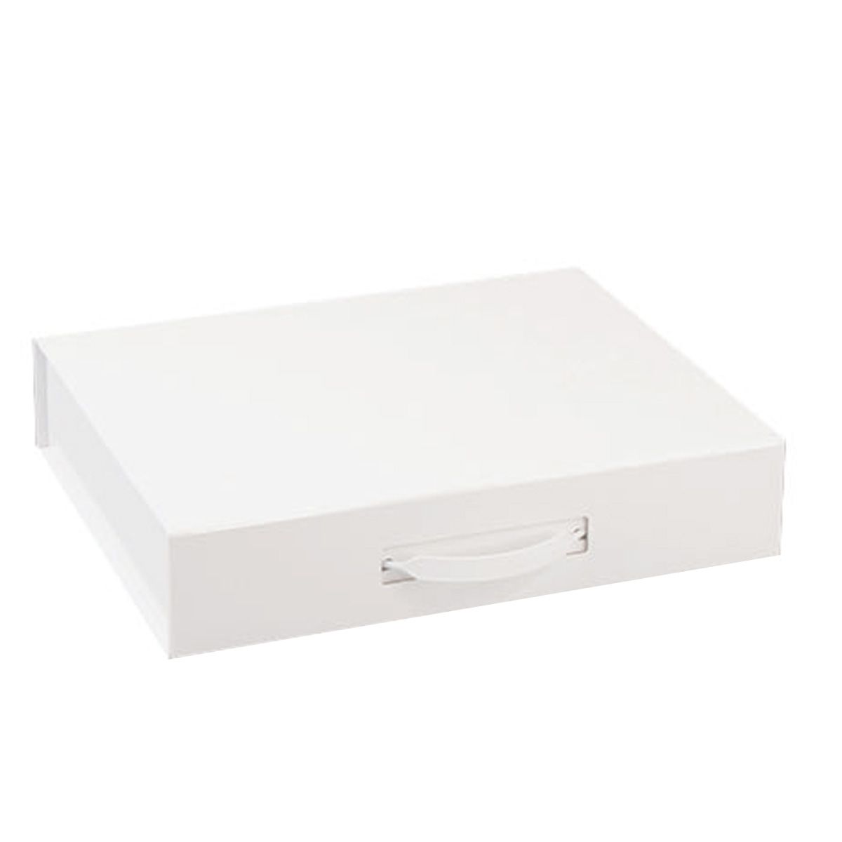 Gloss White - Magnetic Gift Box - 12-1/4 x 10-1/4 x 2-1/2"