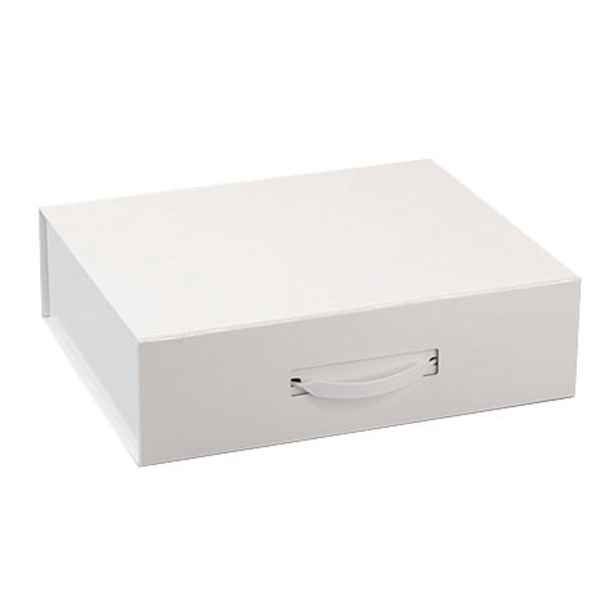 Gloss White - Magnetic Gift Box - 12-1/4 x 10-1/4 x 3-1/2"
