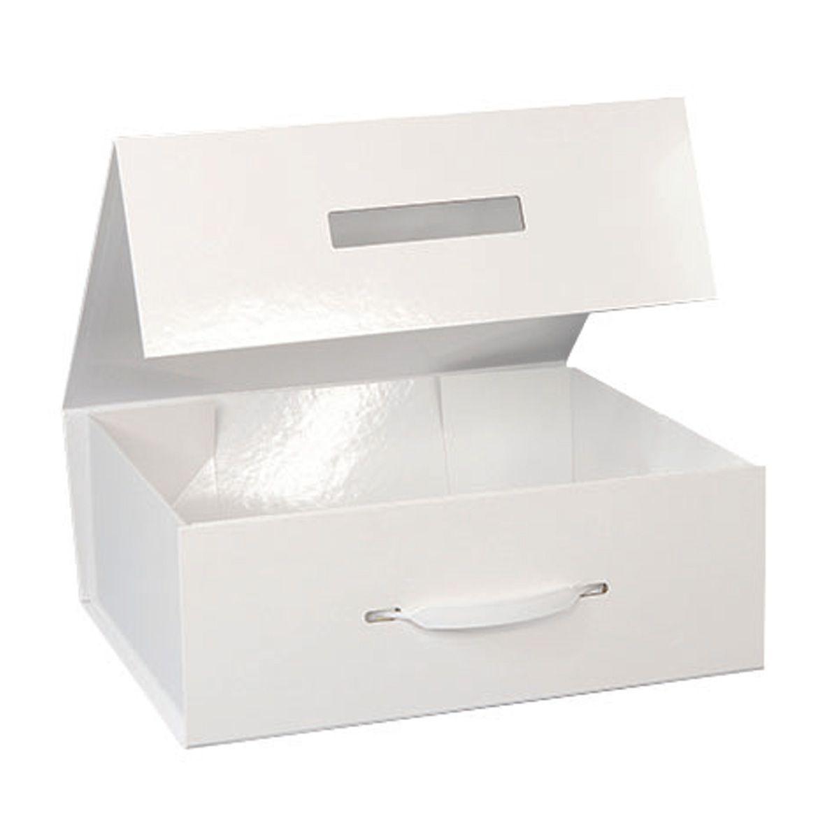 Gloss White - Magnetic Gift Box - 12-1/4 x 10-1/4 x 4-1/2"
