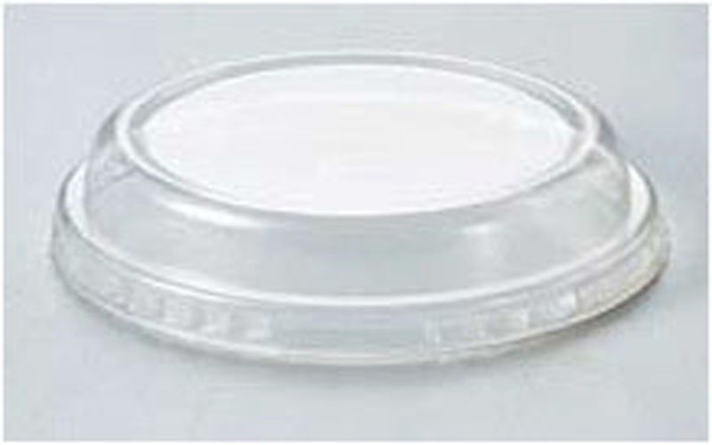 Clear - Curled Cup Clear Lid - (6.8 oz) Lid - 4.2 x 0.8"