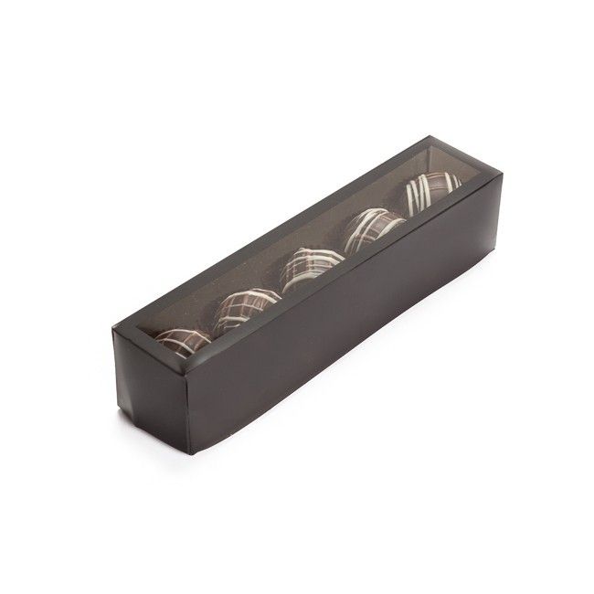 Black/Clear Window - Frosted Window Box - (5 Pc.) 6-1/4 x 1-3/8 x 1-3/8"