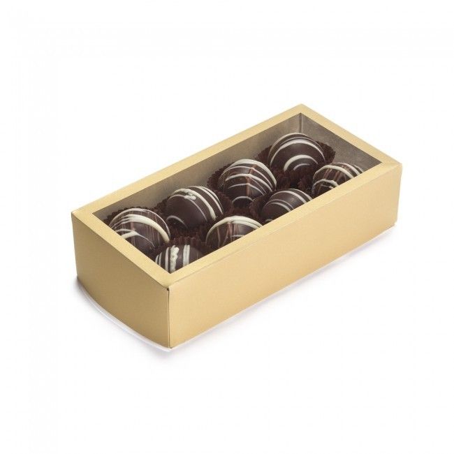 Frosted Gold - Window Candy Box - (8 Piece) 2-3/4 x 5-1/2 x 1-3/8"