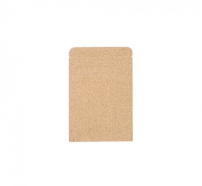 Natural Kraft - Flat Zipper Pouch - 3-15/16 x 5-7/8"