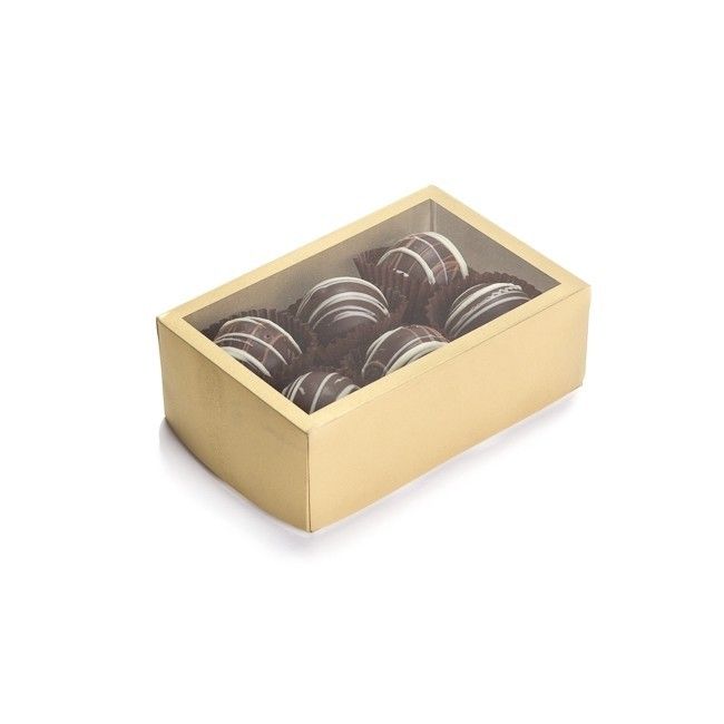 Frosted Gold - Window Candy Box - (6 Pc.) 2-3/4 x 4-1/8 x 1-3/8"
