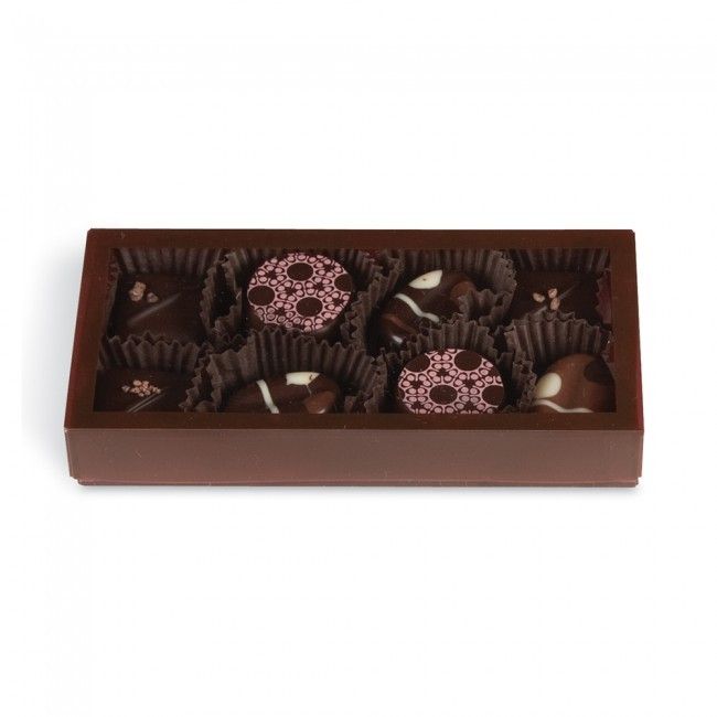 Brown/Clear Window - Artisan Frosted Window Box - (8 Piece) 2-3/4 x 5-1/2 x 3/4"