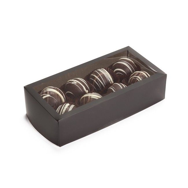 Black/Clear Window - Frosted Window Box - (8 Piece) 2-3/4 x 5-1/2 x 1-3/8"