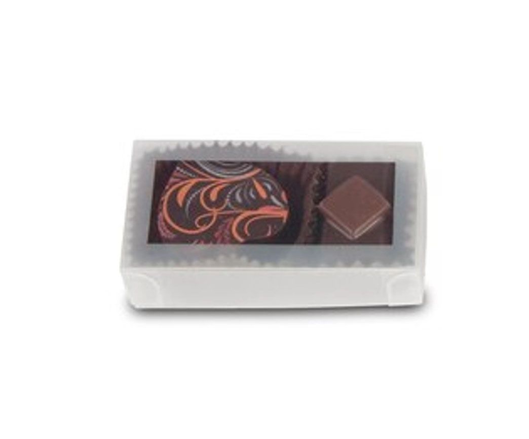 Frosted Clear - Artisan Candy Box - (2 Pc.) 2-3/4 x 1-3/8 x 3/4"