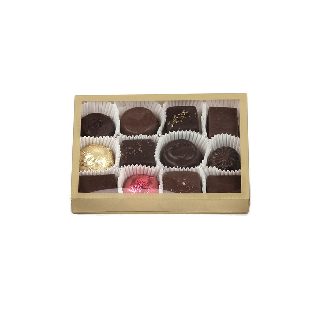 Frosted Gold - Window Candy Box - (12 Pc.) 4-1/8 x 5-1/2 x 3/4"