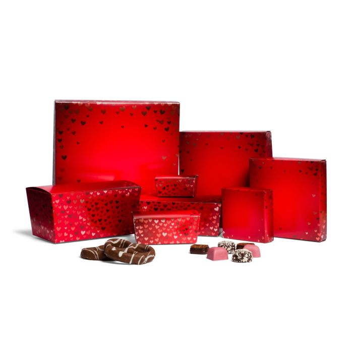 Foil Hearts Collection Candy Boxes