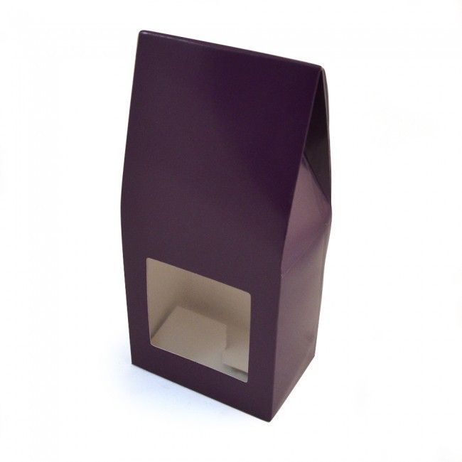 Aubergine - Gable Top Box - 3 x 2 x 6-3/8"