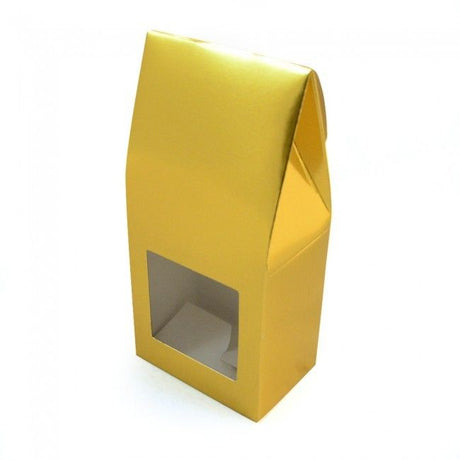 Gold - Gable Top Box - 3 x 2 x 6-3/8"