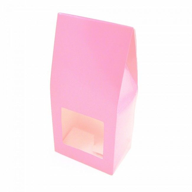 Pink - Gable Top Box - 3 x 2 x 6-3/8"
