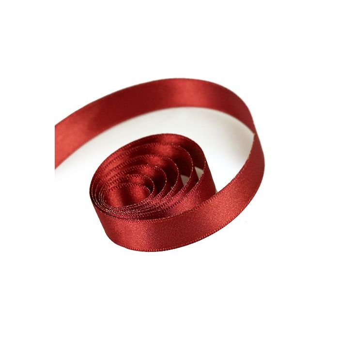 Red - Gold Gloss Ribbon - 7/8" x 100 Yards
