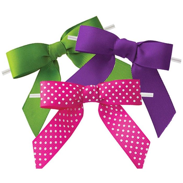 Grosgrain Twist Tie Bows