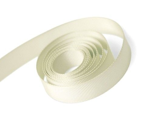 Antique White - Grosgrain Ribbon - 5/8" x 100 Yards