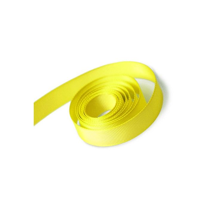Lemon - Grosgrain Ribbon - 1/4" x 100 Yards