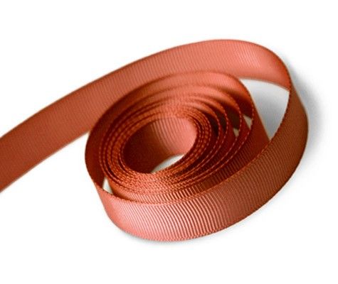 Rust - Grosgrain Ribbon - 1/4" x 100 Yards