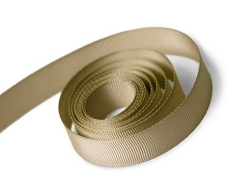 Taupe - Grosgrain Ribbon - 7/8" x 100 Yards