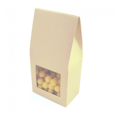 Cream - Gable Top Box - 3 x 2 x 6-3/8"