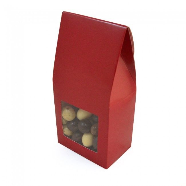 Red - Gable Top Box - 3 x 2 x 6-3/8"