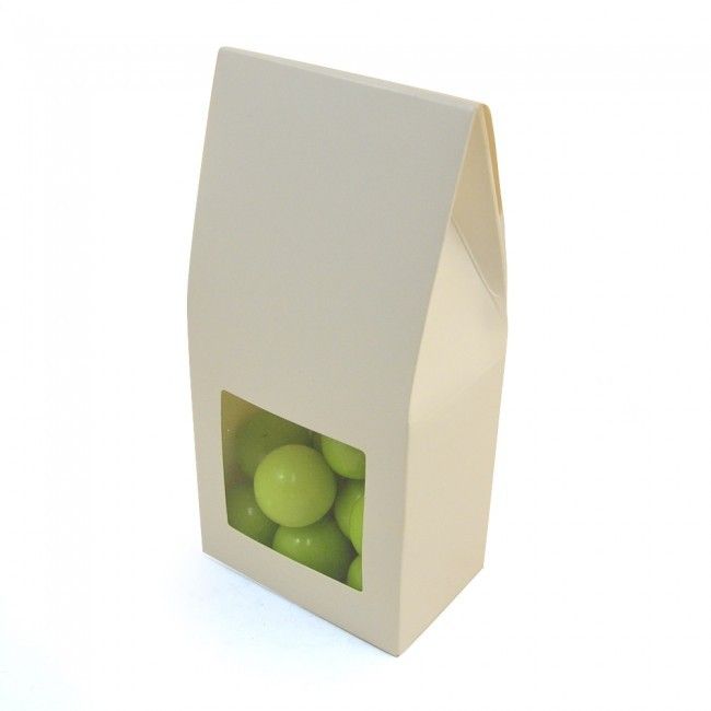 White - Gable Top Box - 3 x 2 x 6-3/8"