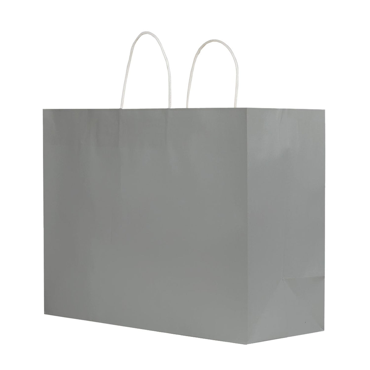 Gray - Smooth Top Egde Shopping Bag - 16 x 6 x 13"