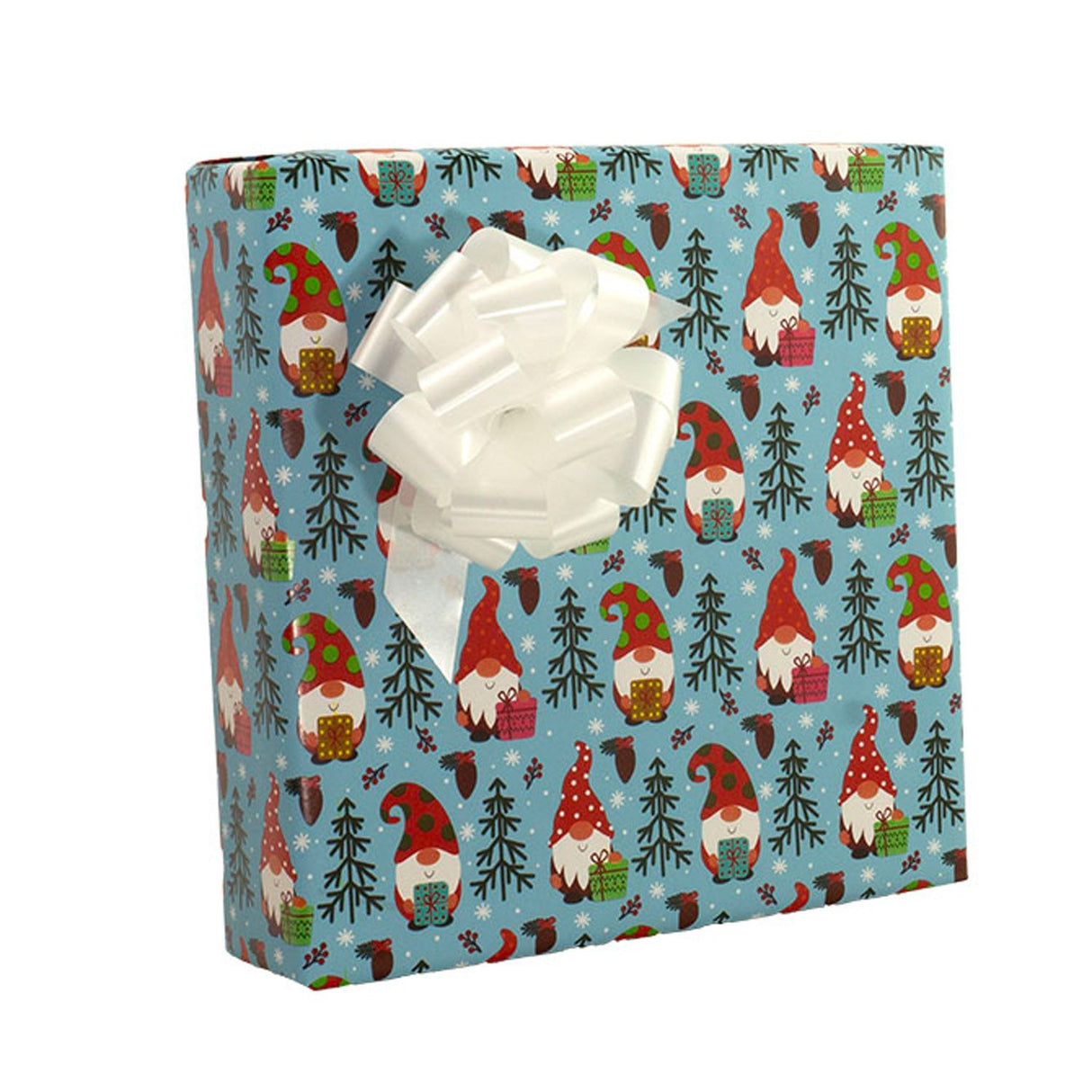 Cheery Gnomes - Gift Wrap - 1/2 Ream Gift Wrap Roll (24" x 417 Ft.)