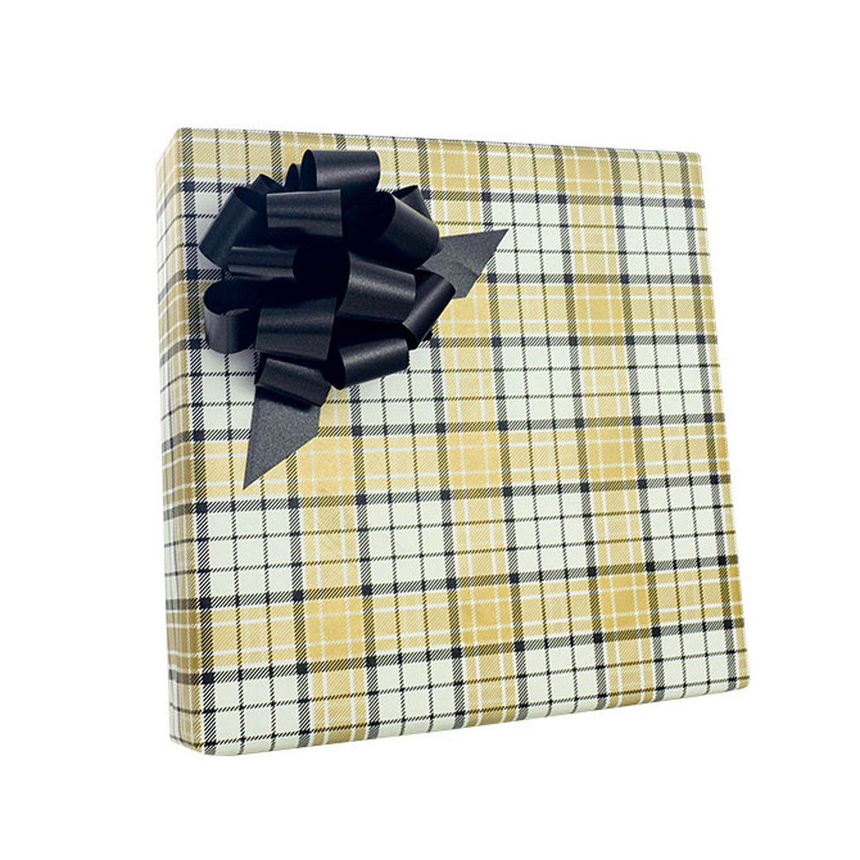 Gold Plaid - Gift Wrap - 1/2 Ream Gift Wrap Roll (24" x 417 Ft.)