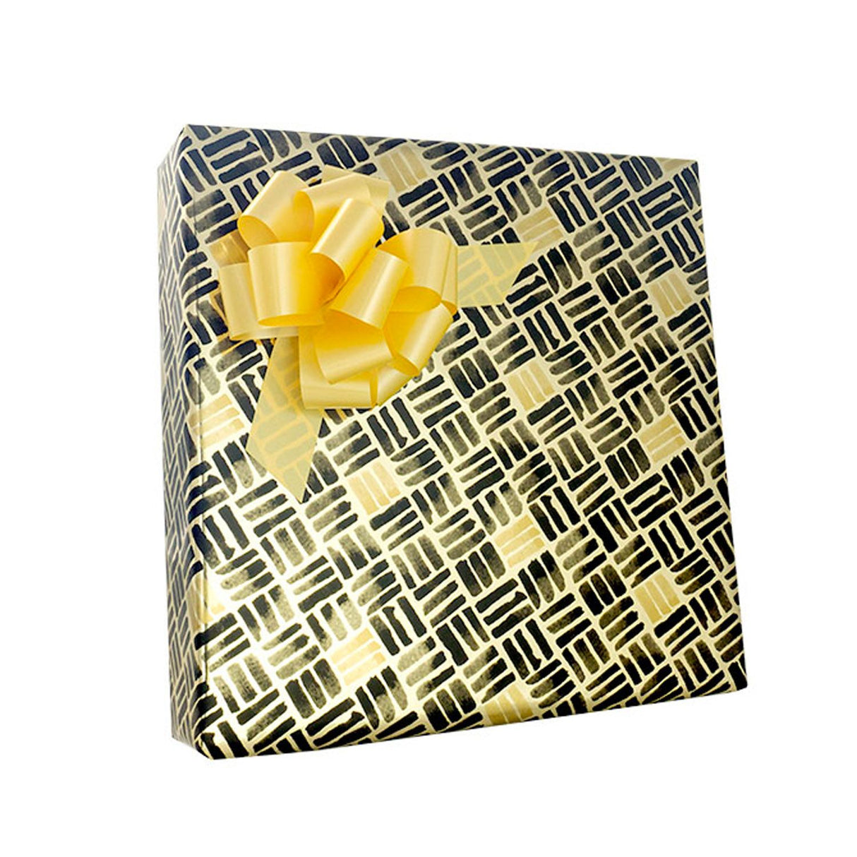 Gold Brushstroke - Gift Wrap - Cutter Box Gift Wrap Roll (24" x 100 ft.)