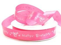 Happy Birthday - Greeting Ribbon - 5/8" x 25 Yards