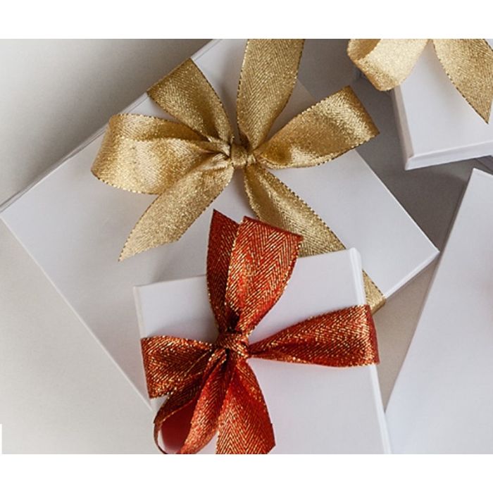 Herringbone Glitter Ribbon