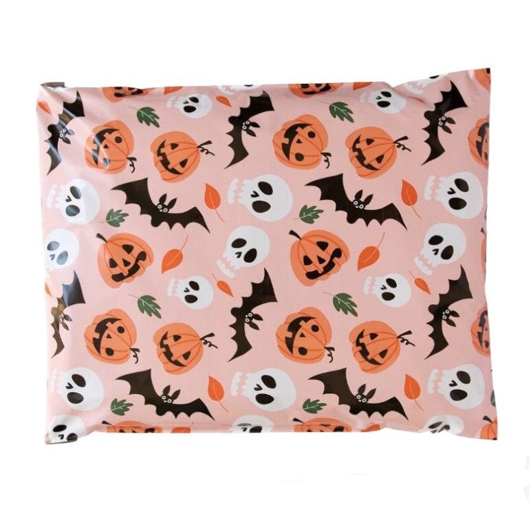 Halloween Pumpkin Poly Mailers Size 14x17 Colorful Shipping Bags