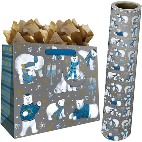 Hanukkah Bears Gift Bags & Wrapping Paper