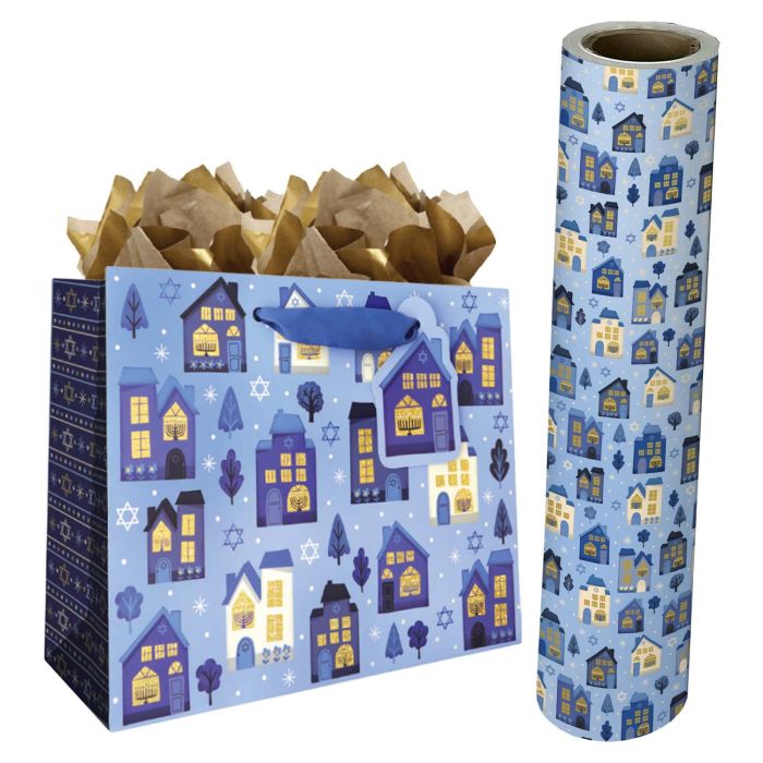 Hanukkah House Gift Bags & Wrapping Paper
