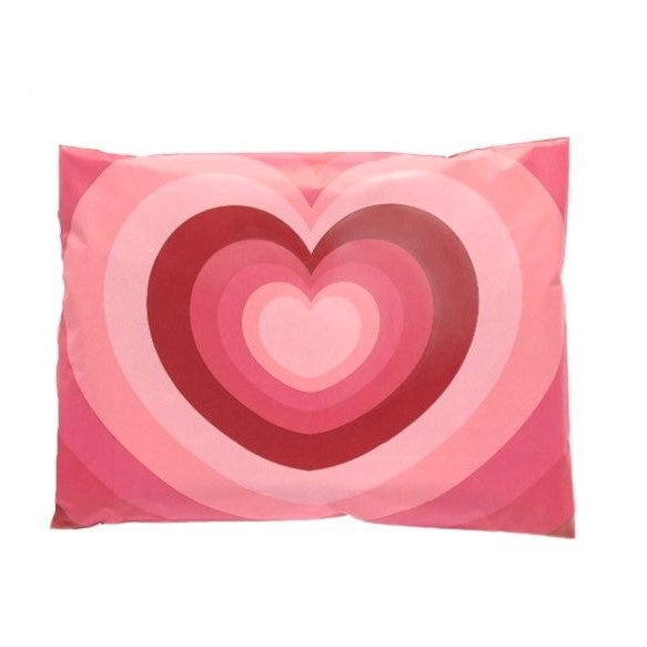 Heart Poly Mailers Size 14x17 Valentine Shipping Bags