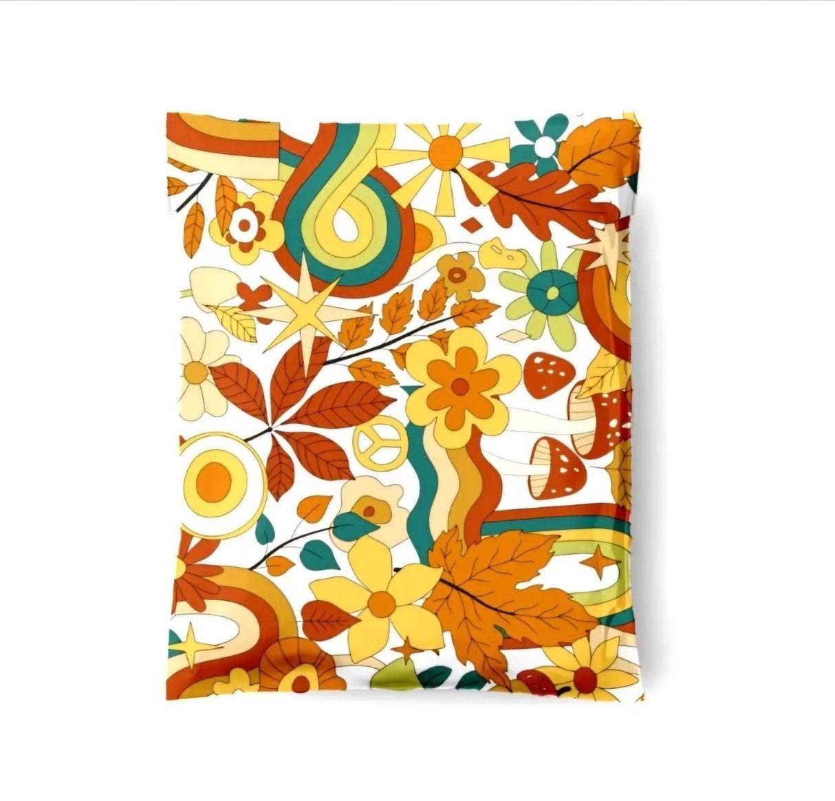 Hippie Design Poly Mailers Size 10x13 Shipping Bags