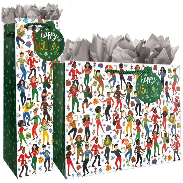 Holiday Party Gift & Wine Bags