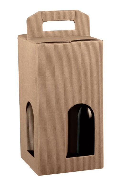 Tawny - 4 Bottle Carrier - 7 x 7 x 13"